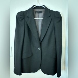 Zara one button black jacket
